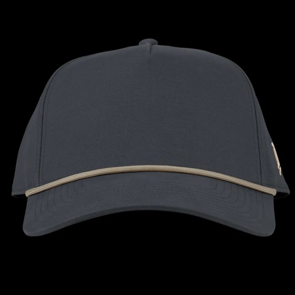 Branded Bills - Bare Curved Canvas 5 Panel Rope Hat - navy hat - Picture 3 of 8